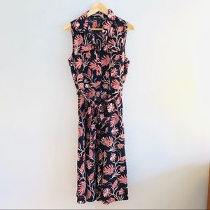 Banana Republic a-line midi shirt dress